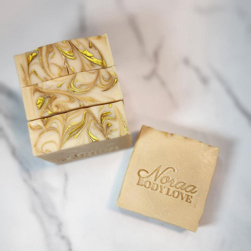 noraa body love golden almond milk soap