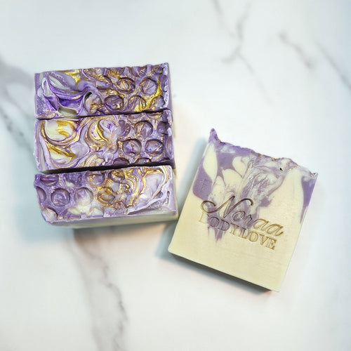 noraa body love honey lavender soap